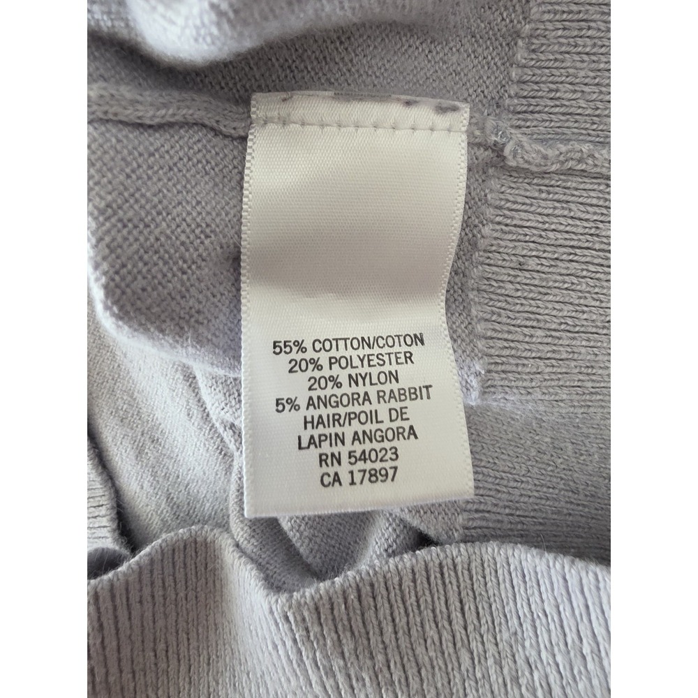 Banana Republic Sweater XS Light Purple 3/4 Sleeve Pullover Classic Knit Top - Picture 4 of 6